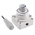 SMC Handle 4/3 Pneumatic Manual Control Valve VH Series, Rc 1/4, 1/4in