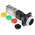 SMC Push Button 5/2 Pneumatic Manual Control Valve VZM500 Series, G 1/8, 1/8in