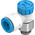 Festo Manual Flow Control Pneumatic Manual Control Valve VFOE Series, G 1/8, 1/8in, III B