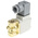 SMC 2/2 Pneumatic Solenoid Valve - Solenoid/Spring G 1/4 VX22 Series 24V dc