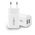 Ansmann 12W Plug-In AC/DC Adapter 5V dc Output, 2400mA Output