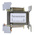 RS PRO 100VA DIN Rail Transformer, 208V ac Primary, 2 x 115V Secondary