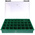 RS PRO 32 Cell Green PP Compartment Box, 57mm x 338mm x 260mm