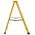 RS PRO Fibreglass 5 steps Step Ladder, 1.33m platform height