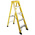 RS PRO Fibreglass 5 steps Step Ladder, 1.33m platform height
