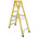 RS PRO Fibreglass 6 steps Step Ladder, 1.6m platform height