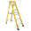 RS PRO Fibreglass 6 steps Step Ladder, 1.6m platform height