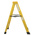 RS PRO Fibreglass 4 steps Step Ladder, 1.0m platform height