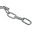 RS PRO Galvanised Steel Chain, 10m Length, 50 kg Lifting Load