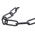 RS PRO Japanned Steel Chain, 10m Length, 85 kg Lifting Load