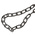 RS PRO Japanned Steel Chain, 10m Length, 140 kg Lifting Load