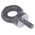 RS PRO Carbon Steel Eye Bolt, M8 Thread, 18mm Thread Length, 15mm Internal Eye Diameter, 33mm Outer Eye Diameter, 0.15t