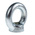 RS PRO Carbon Steel Eye Nut, M20 Thread, 40mm Internal Eye Diameter, 72mm Outer Eye Diameter, 1.2t Load