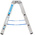 Zarges Aluminium 2 x 3 steps Step Ladder, 0.88m open length