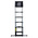 TUBESCA Telescopic Ladder Aluminium 15 steps 4.4m open length