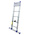 TUBESCA Telescopic Ladder Aluminium 11 steps 3.2m open length