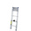 TUBESCA Telescopic Ladder Aluminium 10 steps 2.9m open length