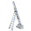 TUBESCA Aluminium Combination Ladder 9 steps 2.65m open length