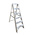RS PRO Aluminium 6 steps Step Ladder, 1.26m open length