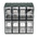 RS PRO 16 Drawer Storage Unit, Plastic, 208mm x 208mm x 132mm, Transparent