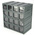 RS PRO 16 Drawer Storage Unit, Plastic, 208mm x 208mm x 132mm, Transparent