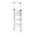 RS PRO 3 Tread Aluminium Steps 680mm Platform Height, Silver