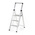 RS PRO 3 Tread Aluminium Steps 680mm Platform Height, Silver