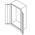 2 Door Steel Lockable Floor Standing Storage Cabinet, 1820 x 915 x 505mm