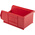 RS PRO PP Storage Bin, 76mm x 101mm, Red