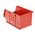 RS PRO PP Storage Bin, 130mm x 150mm, Red