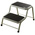 RS PRO 2 Tread Steel Steps 0.38m Platform Height, White