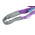 RS PRO 1m Purple Lifting Sling Webbing, 1t