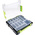 RS PRO 16 Cell Transparent, Grey, Green PP Compartment Box, 375mm x 325mm x 70mm