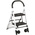 RS PRO 2 Tread Aluminium Steps 490mm Platform Height, Silver