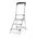 RS PRO 4 Tread Aluminium Steps 0.88m Platform Height, Silver