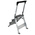 RS PRO 3 Tread Aluminium Steps 0.66m Platform Height, Silver