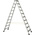 Zarges Aluminium 2 x 10 steps Step Ladder, 2.2m open length