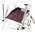 TUBESCA 1.07 → 1.53m Aluminium Work Platform, 150kg Load