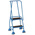RS PRO 2 Tread Steel Steps 0.508m Platform Height, Blue