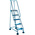 RS PRO 5 Tread Steel Steps 1.270m Platform Height, Blue