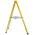 RS PRO Fibreglass 10 steps Step Ladder, 2.11m platform height, 2.8m open length