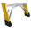 RS PRO Fibreglass 10 steps Step Ladder, 2.11m platform height, 2.8m open length