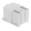 Licefa White ABS Compartment Box, 21mm x 29mm x 22mm