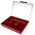 RS PRO 9 Cell Red PP Compartment Box, 43mm x 240mm x 195mm