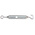 RS PRO Hook to Eye Steel Rigging Screw, M6 Thread