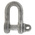 RS PRO D-Shackle, Zinc Plated Steel, 1t
