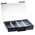 Raaco 10 Cell Blue PP Compartment Box, 57mm x 338mm x 261mm