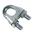 RS PRO Carbon Steel (U-Bolt), Steel (Bridge) 5mm Diameter Wire Rope Grip