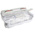 RS PRO 64 Cell Clear Plastic Compartment Box, 195mm x 370mm x 290mm