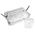 RS PRO 64 Cell Clear Plastic Compartment Box, 195mm x 370mm x 290mm